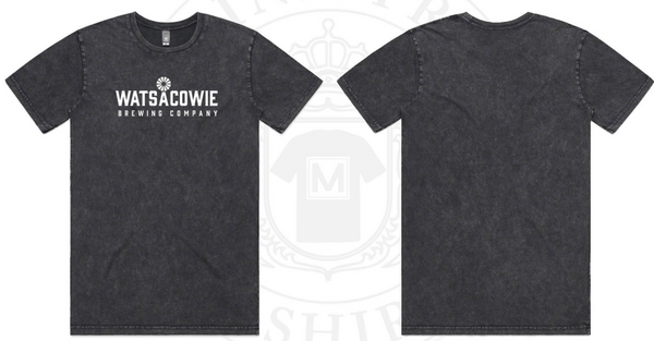 Watsacowie Stonewash Premium T-Shirt - Logo on Front