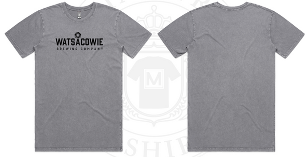 Watsacowie Stonewash Premium T-Shirt - Logo on Front